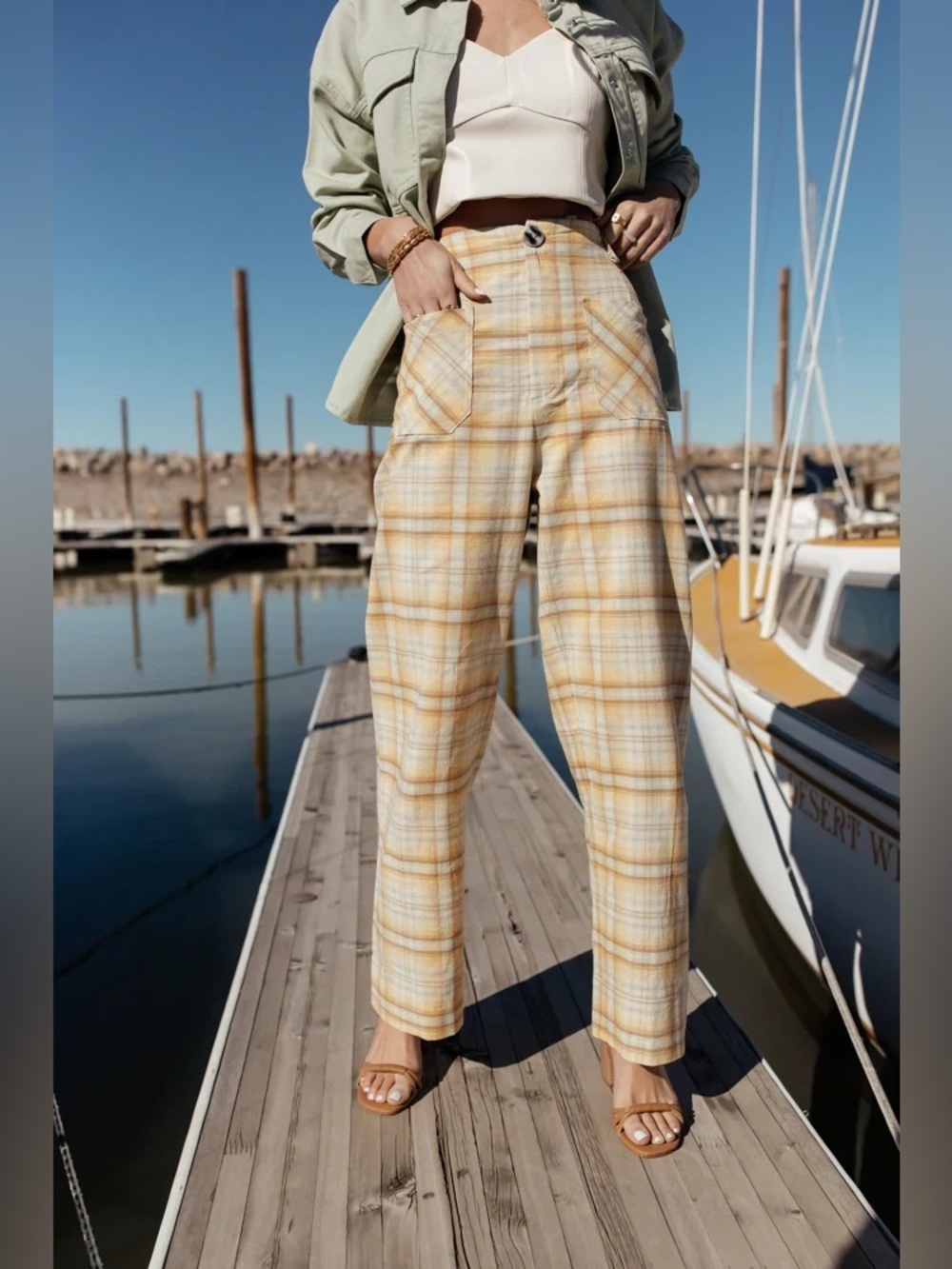 Böhme Noemie Plaid Pants NWOT - Picture 4 of 4